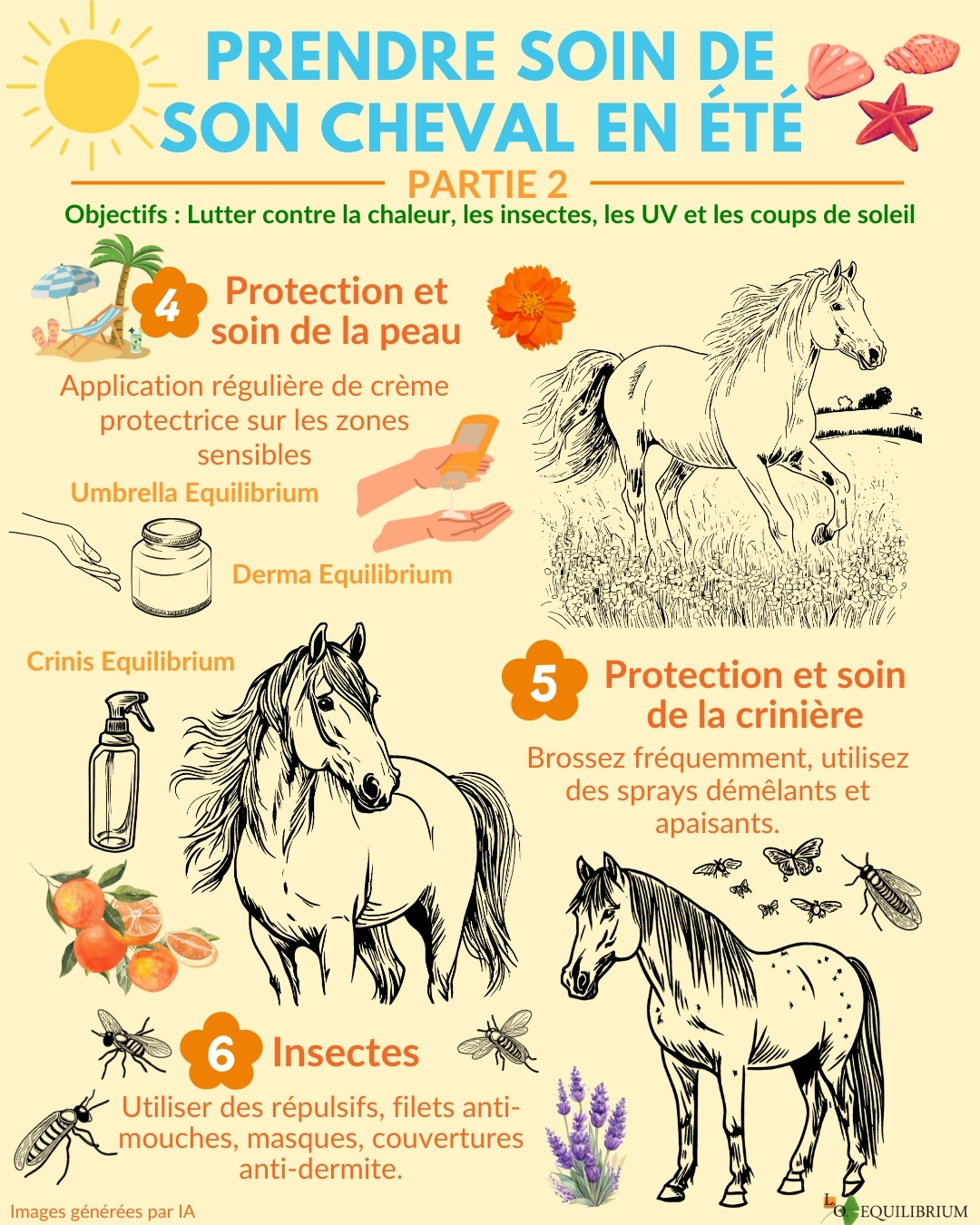  filets anti-mouches cheval